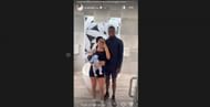 Travis Hunter’s wife Leanna's IG story/@leannalenee